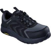 Skechers Men's Speed-Flex Trekker Safety Trainers in Black | Size: 7