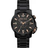 Police Men's PEWJJ2110001 44mm Quartz Watch in Black