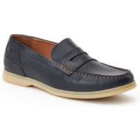 Base London Men's Marlin Penny Loafer in Navy | Size: 9