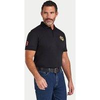 Raging Bull Men's Classic Crest Polo in Black | Size: Small