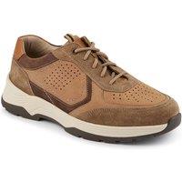 Easyfit Men's Extra-Wide-Fit Bungee-Lace Trainers in Brown | Size: 7