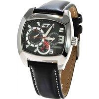 Chronotech Men's CC7049M-02 38mm Quartz Watch in Black