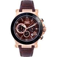 Bobroff Men's BF1001M65 44mm Quartz Watch in Brown