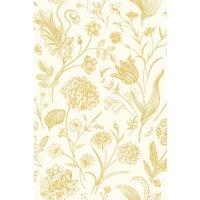 Hoopla Walls Floral Toile - Rich Butter 10m Wallpaper in Yellow