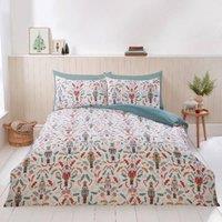 Rapport Home Nutcracker Microfibre Reversible Duvet Cover Set with Pillowcase | Size: Single