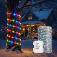 mysmartbuy 10 m Multi-Colour or Candy Cane Rope Light 100 LED Battery Operated | Size: 10m