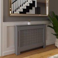 FWStyle Geometric Medium Grey Radiator Cover (H) 82.3 (W) 112cm (D) 19cm