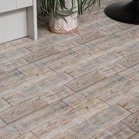 D-C-Fix Washed Oak Planks Self Adhesive Vinyl Floor Tiles Pack of 11 (1sqm) in Beige | Size: 304.8mm x 304.8mm