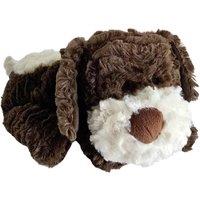 The Wheat Bag Company Beddy Buddies Microwavable Plush Dog Dark Brown