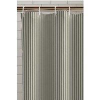 Catherine Lansfield 'Timeless Stripe' Shower Curtain in Green | Size: 180 cm width x 180 cm drop