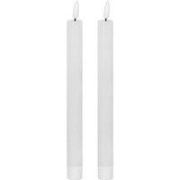 Hill Interiors Luxe Collection Natural Glow Electric Candle Pack of 2 in White