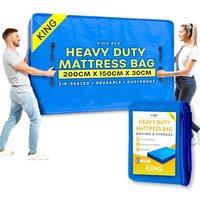 volila Mattress Bag - Waterproof & Heavy-Duty Mattress Moving Bag in Blue | Size: Large