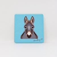 Mulberry Studios Pet Coaster - Donkey in Blue