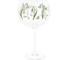 Gifts Direct 2 U Clear Winter Snowdrops Floral Copa Gin Glass