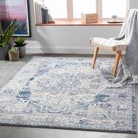 Livabliss Vintage Oriental Boho Isabella Area Rug in Mid Grey | Size: 200 cm x 275 cm