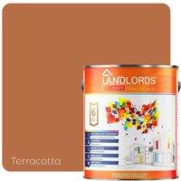 LANDLORDS PAINT Masonry Paint - 20L - Weatherproof Exterior Wall Paint in Terracotta