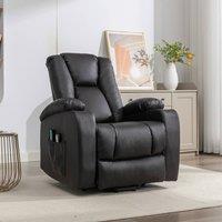 Artemis Home Hartville Electric Lift Assist Riser Recliner with Massage & Heat in Brown