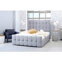 PARADISE BEDS LTD Dream Aura Double Bed Set in Light Grey