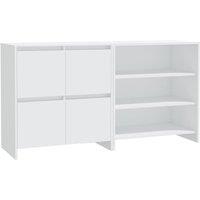 Berkfield Home 2 Piece Sideboard White Engineered Wood
