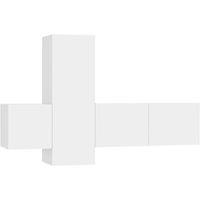 Berkfield Home 3 Piece TV Cabinet Set White Engineered Wood