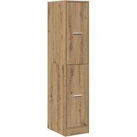 Berkfield Home Apothecary Cabinet Artisian Oak 30x41x144.5 cm Engineered Wood in Brown