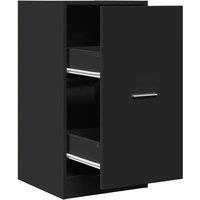 Berkfield Home Apothecary Cabinet Black 40x41x77.5 cm Engineered Wood