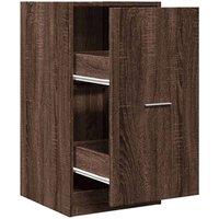 Berkfield Home Apothecary Cabinet Brown Oak 40x41x77.5 cm Engineered Wood