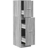 Berkfield Home Apothecary Cabinet Grey Sonoma 30x41x118 cm Engineered Wood | Size: 30 x 41 x 118 cm