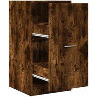 Berkfield Home Apothecary Cabinet Smoked Oak 40x41x77.5 cm Engineered Wood in Brown