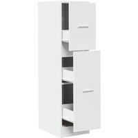 Berkfield Home Apothecary Cabinet White 30x41x118 cm Engineered Wood | Size: 30 x 41 x 118 cm