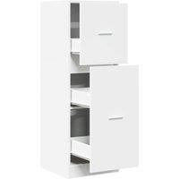 Berkfield Home Apothecary Cabinet White 40x41x118 cm Engineered Wood | Size: 40 x 41 x 118 cm