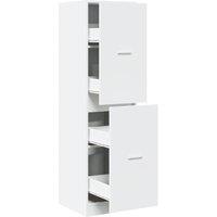 Berkfield Home Apothecary Cabinet White 40x41x144.5 cm Engineered Wood in White