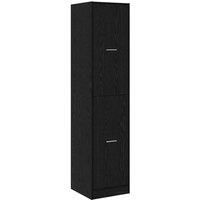 Berkfield Home Apothecary cabinet Black Oak 40x41x174.5 cm Engineered Wood