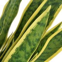 Berkfield Home Artificial Sansevieria Plant with Pot 90 cm Green