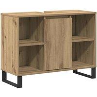 Berkfield Home Artisan Oak Vanity Artisan Oak Engineered Wood Medium in Brown