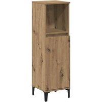 Berkfield Home Bathroom Cabinet Artisan Oak 30x30x100 cm Engineered Wood in Brown | Size: 30 x 30 x 100 cm