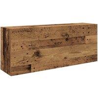 Berkfield Home Bathroom Wall Cabinet Old Wood 100x25x40 cm Engineered Wood in Brown | Size: 100 x 25 x 40 cm