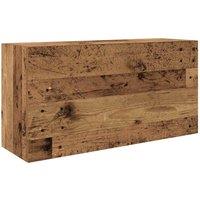Berkfield Home Bathroom Wall Cabinet Old Wood 80x25x40 cm Engineered Wood in Brown | Size: 80 x 25 x 40 cm