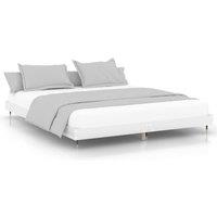 Berkfield Home Bed Frame High Gloss White 120x200 cm Engineered Wood | Size: Small Double