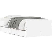 Berkfield Home Bed Frame with Drawers without Mattress White 90x200 cm