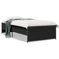 Berkfield Home Bed Frame without Mattress Black 75x190 cm Small Single