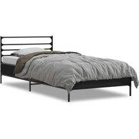 Berkfield Home Bed Frame without Mattress Black 75x190 cm Small Single