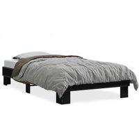 Berkfield Home Bed Frame without Mattress Black 75x190 cm Small Single
