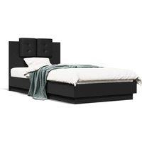 Berkfield Home Bed Frame without Mattress Black 90x190 cm Single