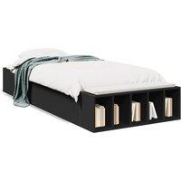 Berkfield Home Bed Frame without Mattress Black 90x190 cm Single
