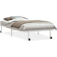Berkfield Home Bed Frame without Mattress Foldable White 100x190 cm Steel
