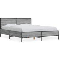 Berkfield Home Bed Frame without Mattress Grey Sonoma 140x200 cm