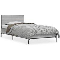 Berkfield Home Bed Frame without Mattress Grey Sonoma 90x200 cm