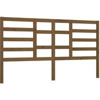 Berkfield Home Bed Headboard Honey Brown 206x4x104 cm Solid Wood Pine | Size: 206 x 4 x 104 cm