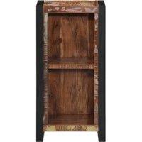 Berkfield Home Bedside Cabinet 40x30x80 cm Solid Wood Reclaimed in Brown | Size: 40 x 30 x 80 cm